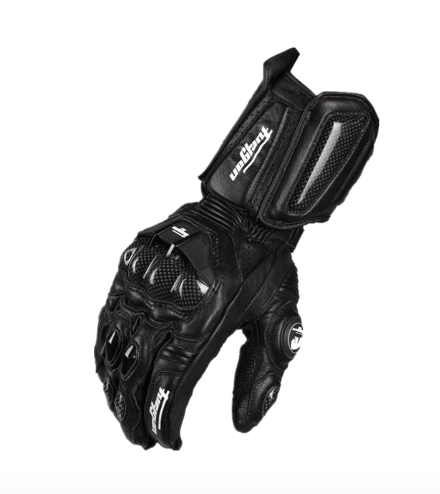 Durable Leather Gloves with Carbon Fiber